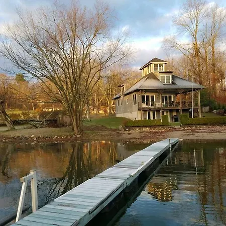 Waterfront Home On Bantam Lake With Private Beach